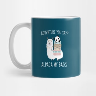 Alpaca  (I'll Pack) My Bags Cute Panda Play on Words Mug